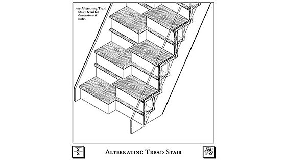 alternating-tread-stair
