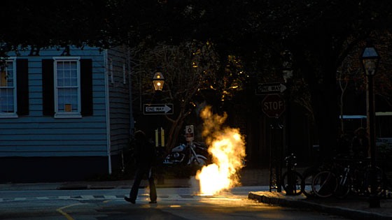 steam rising from manhole in Charleston, South Carolina